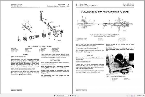 John Deere Tractor 2120 Technical Manual TM4252 2