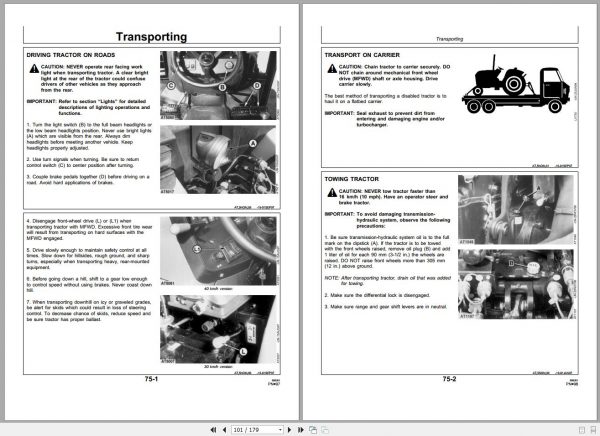 John Deere Tractor 5300N 5400N 5500N Operators Manual OMER360019 H7 2