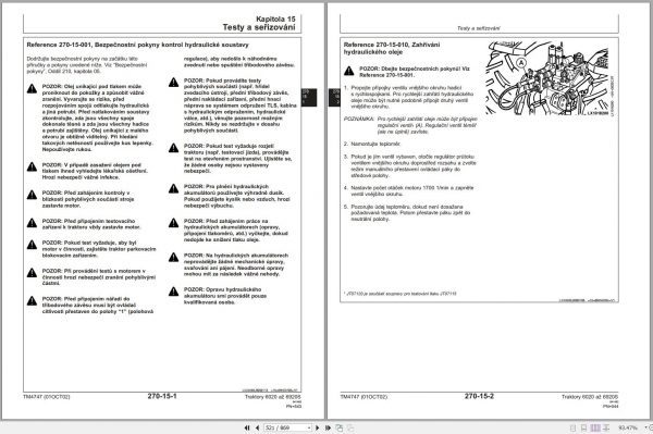 John Deere Tractor 6020 to 6920S Technical Manual TM4747 PART4 10.2002 CS 2