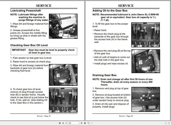 John Deere Tractor Mounted Aerators 1000 1500 SN 010001 Operators Manual OMT3166 I 2