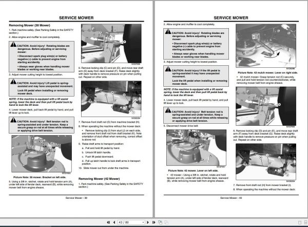 John Deere Tractor X300 SN 085001 Operators Manual 2