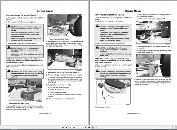 John Deere Tractor X300 SN 220001 Operators Manual 2
