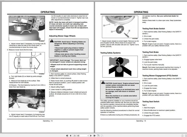 John Deere Tractor X300R SN 040001 Operators Manual 2