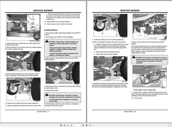 John Deere Tractor X300R SN 180001 Operators Manual OMM163033 H0 2010 2