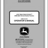 John Deere Tractor X500 Multi Terrain SN 070001 Operators Manual 1