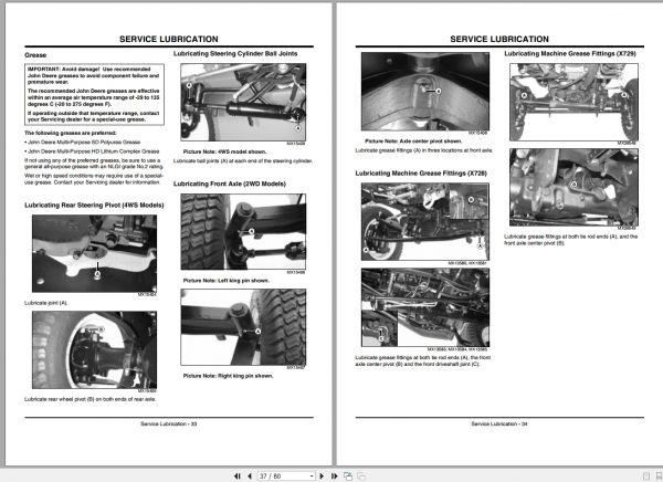 John Deere Tractor X700 X729 SN 030001 Operators Manual OMM157070 H7 2007 2