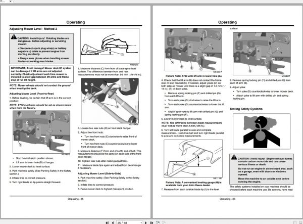 John Deere Tractor X740 X748 X749 SN 070001 Operators Manual OMM164415 F1 2011 2