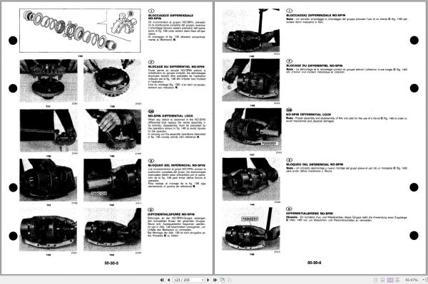 John Deere Tractors 1445F 1745F 1845F 2345F Technical Manual TM4481 IT FR EN ES DE 2