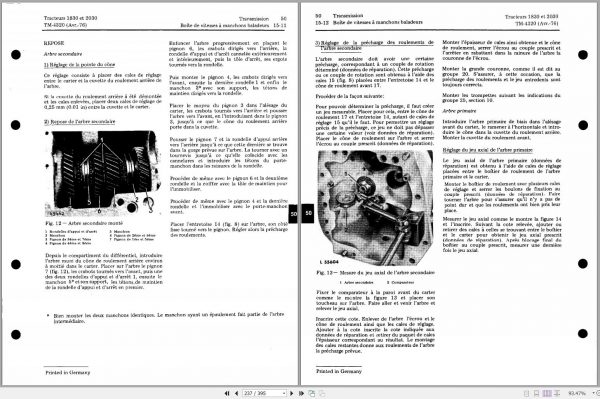 John Deere Tractors 1830 2030 Technical Manual TM4320 ES 2