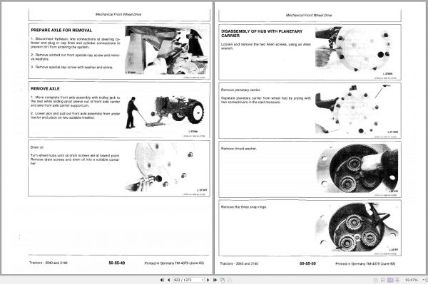 John Deere Tractors 3040 3140 Technical Manual TM4379 2