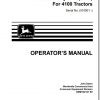 John Deere Tractors 4100 SN 010001 Operators Manual OMM140121 E9 1