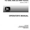 John Deere Tractors 4200 4300 4400 SN 010001 Operators Manual OMM139550 E9 1