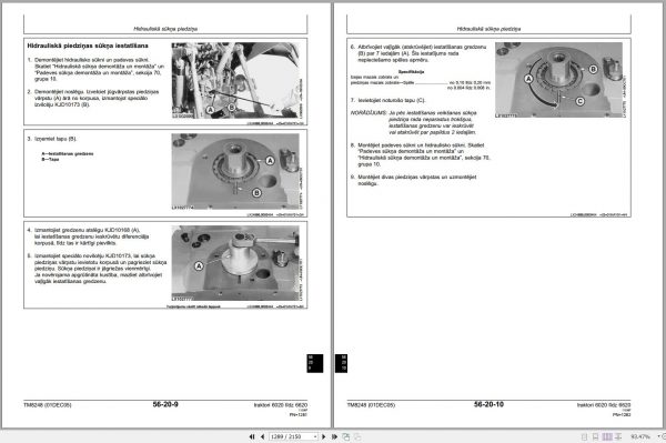 John Deere Tractors 6020 to 6620 Technical Manual TM8248 12.2005 LV 2