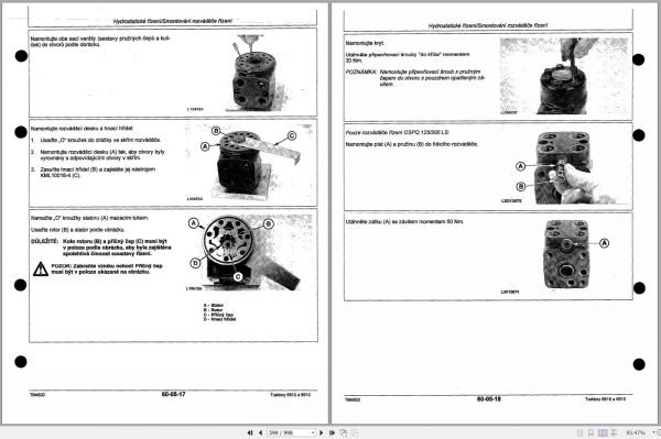John Deere Tractors 6810 6910 Technical Manual TM4602 CS 2