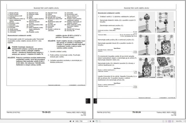 John Deere Tractors 6820 6920 6920S Technical Manual TM4760 PART2 10.2002 CS 2