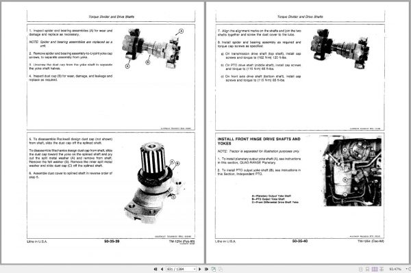 John Deere Tractors 8850 Technical Manual TM1254 2