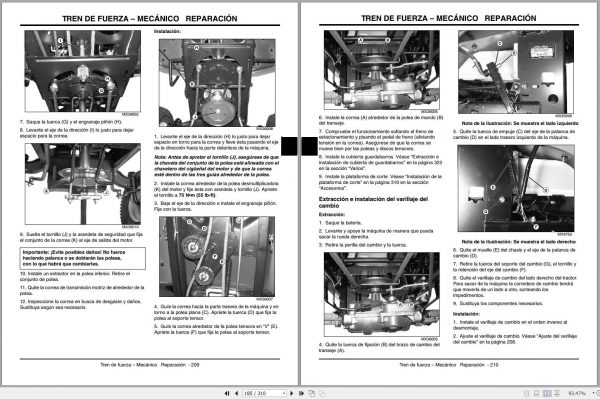John Deere Tractors LA105 LA175 Technical Manual TM103463 12.2009 PT 2