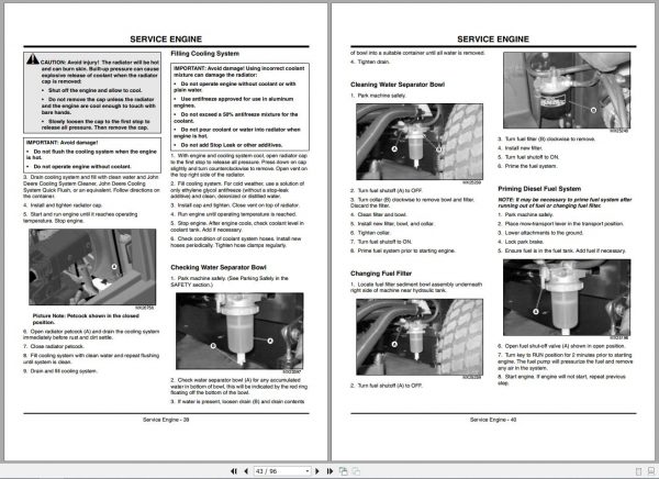 John Deere Trim Surrounds Mower 7200 7400 SN 030001 020001 Operators Manual 2