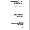 John Deere Turf System I II 3215 3235 SN 020001 Operators Manual OMMT2353 K4 1