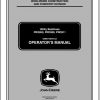 John Deere Utility Backhoes PRO850 PRO900 PRO911 Operators Manual OMKV18678 A2 1