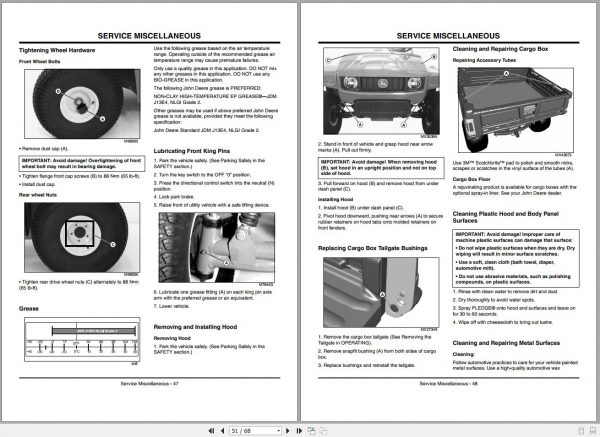John Deere Utility Vehicle TE SN 050001 Operators Manual OMM158211 K0 2010 2
