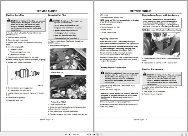 John Deere Utility Vehicle TS TH 6×4 Operators Manual OMM158110 A9 2009 2