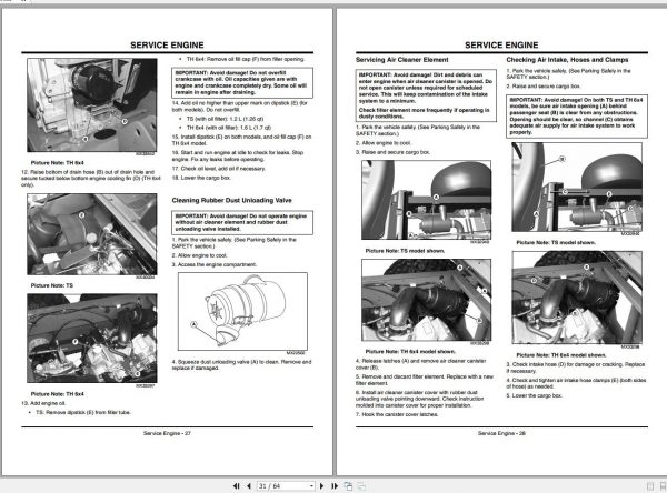John Deere Utility Vehicle TS TH 6×4 Operators Manual OMM158208 A8 2008 2