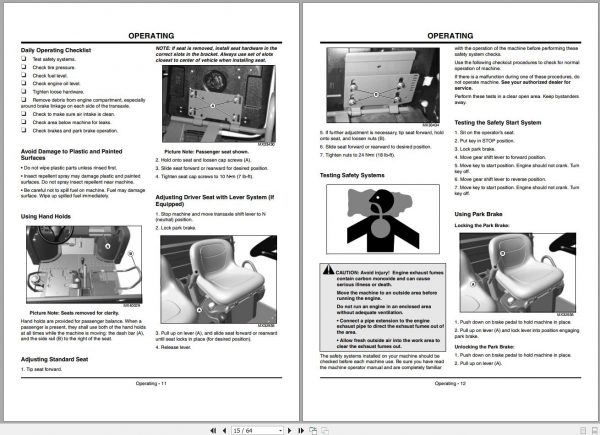 John Deere Utility Vehicle TX SN 030001 Operators Manual OMM158203 A9 2008 2