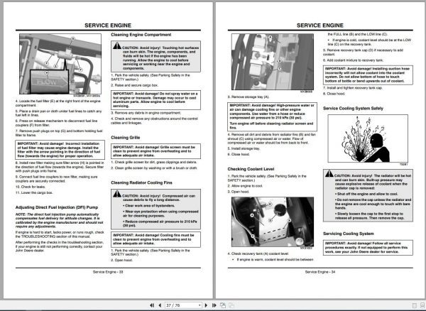 John Deere Utility Vehicle XUV 4X4 Gas Operators Manual OMM157855 D9 2009 2
