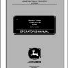 John Deere Vibratory Roller VR66B VR73B VR84B Operators Manual OMT214500 B5 2005 1