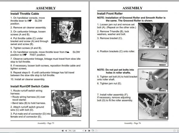 John Deere Walk Behind Greensmower 180A 220A SN 030001 Operators Manual OMMT6006 B8 2