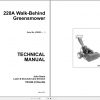 John Deere Walk Behind Greensmower 220A Technical Manual TM1680 1