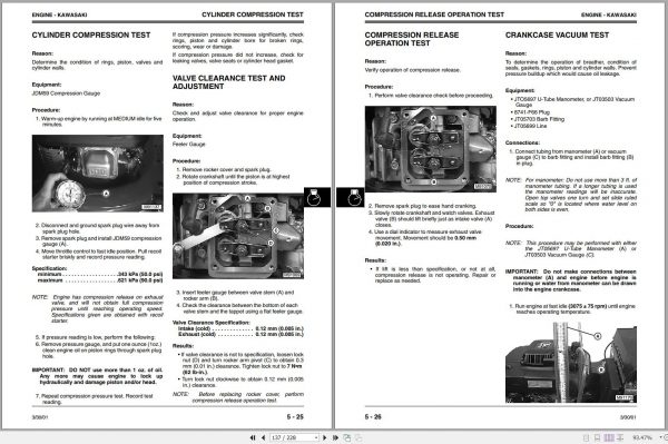 John Deere Walk Behind Mower JA60 JA62 JA65 JE75 JX75 JX85 21 Inch Technical Manual TM1723 2