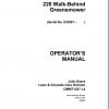 John Deere Walk Behind Mowers 220 Operators Manual OMMT1257 L4 1