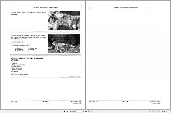 John Deere Walk Behind Mowers 32 36 48 52 Inch Technical Manual TM1305 2