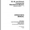 John Deere Walk Behind Mowers 38 48 54 Inch SN 010001 Operators Manual OMM114548 B3 1