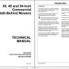 John Deere Walk Behind Mowers 38 48 54 Inch Technical Manual TM1488 1