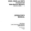 John Deere Walk Behind Mowers GS25 GS45 GS75 Operators Manual OMM124655 D6 1