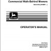John Deere Walk Behind Mowers HD45 HD75 SN 010001 Operators Manual OMM131726 F7 1