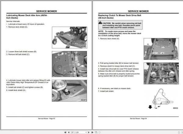 John Deere Walk Behind Mowers HD45 HD75 SN 010001 Operators Manual OMM131726 F7 2
