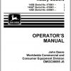 John Deere Walk Behind Rotary Mower 14SB 14SE 21 Inch Operators Manual OMGC00095 J6 1