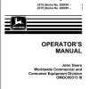 John Deere Walk Behind Rotary Mower JX75 JE75 21 Inch Operators Manual OMGC00313 I8 1