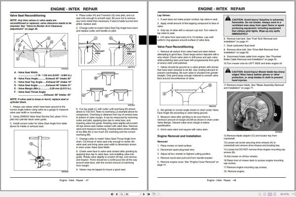 John Deere Walk Behind Rotary Mowers JS60H JS63 JS63C Technical Manual TM2209 03.2004 2