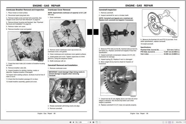 John Deere Walk Behind Rotary Mowers JX75 JA62 Technical Manual TM2208 03.2004 2