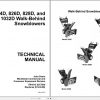 John Deere Walk Behind Snowblowers 524D 724D 826D 828D 1032D Technical Manual TM1612 1