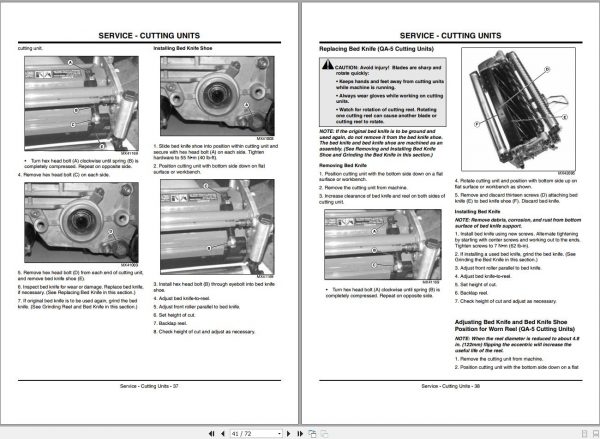 John Deere Walk Greens Mower 220 E Cut Hybrid SN 010001 Operators Manual 2009 2