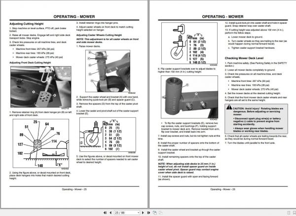 John Deere Wide Area Mower 1600 Turbo SN 050001 Operators Manual OMTCU27188 B9 2009 2