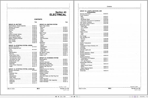 John Deere WindRower Platform 2360 160 Technical Manual TM1300 2