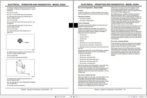 John Deere Z Trak Estate Series Z510A Z520A Technical Manual TM101219 04.2008 2