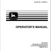 John Deere Z Trak Front Mower F620 SN 010001 Operators Manual OMM139734 L8 1
